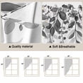 thumbnail image 5 of Grey Leaves Swag Valances for Windows, Kitchen Window Curtains Over Sink, Summer Botanical Window Treatment Curtains for Living Room/Bedroom Curtains 2 Panel Sets 36"x45", 5 of 8