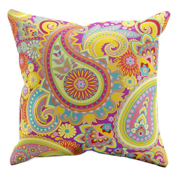 Pillow Covers 18''x18'' Square Zippered Cotton Linen Standard
