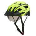 thumbnail image 2 of Casco de ciclismo Lixada HT-23 con visera y gafas magnéticas desmontables - Protección UV y 21 ventilaciones para máxima frescura (Negro/Verde), 2 of 7