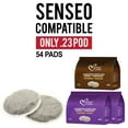 thumbnail image 1 of Italian Coffee pads compatible with Senseo pods Italian Coffee machines, 2 bag Classico 1 Vigoroso, 54 pads total, 1 of 1