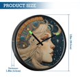 thumbnail image 3 of Indoor 12' Voice-Activated Luminous Decoration Wall Clock With LED Night Light Rococo Aesthetic, 3 of 8