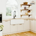 thumbnail image 2 of CASAINC 36" Fireclay Single Bowl Farmhouse Apron Kitchen Sink with Bottom Grid and Strainer, Glossy White, 2 of 7