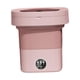 thumbnail image 1 of Mini lavadora plegable, lavadora pequeña compacta, 8L, 3 modelos, lavadora de cubo pequeña de alta potencia para RV, dormitorio, hogar, ropa de bebé, Rosa Soledad Lavadora portátil, 1 of 9