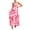 Red Print, variant on Women's Printed Square Neck Cami Maxi Dress with Side Slit and Stretch 95% Cotton 5% Spandex for Everyday Wear