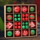 thumbnail image 3 of Bola de ambiente navideño respetuosa con el medio ambiente para regalo de año nuevo (rojo verde), 3 of 6