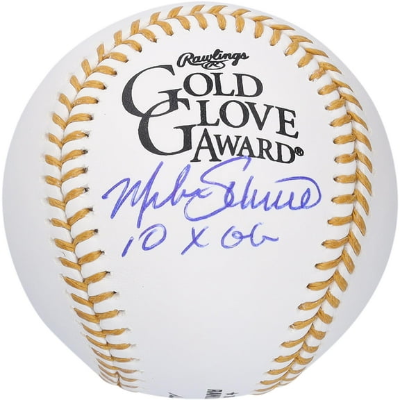 Mike Schmidt Philadelphia Phillies Autographed Gold Glove Logo Baseball with "10x GG" Inscription - Fanatics Authentic Certified