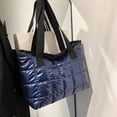thumbnail image 5 of CoCopeaunt Large Quilted Tote Bag with Zip for Women Lightweight Winter Down Cotton Padded Plaid Shoulder Bags Quilted Bags Down Padding Handbags, 5 of 7