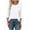 Ivory White, variant on Ronuti Womens T Shirts 3/4 Length Sleeve Womens Tops Dressy Casual Crew Neck Color Block Tunic Tops