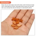 thumbnail image 4 of 200g Mosaic Tiles Rhombus Shape Glass Mosaic Tiles for Art Crafts DIY Projects Transparent Deep Yellow, 4 of 5