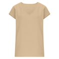 thumbnail image 4 of DHFJKG Basic Tees For Women T Shirts Lightweight Linen Summer Relaxed Fit Casual V Neck Solid Color Workout Shirt Trendy Tops, 4 of 4