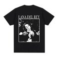 thumbnail image 1 of Lana Del Rey Short Sleeve Pattern T-Shirt Fashion Breathable Cotton T-Shirt--Youyoupin, 1 of 4
