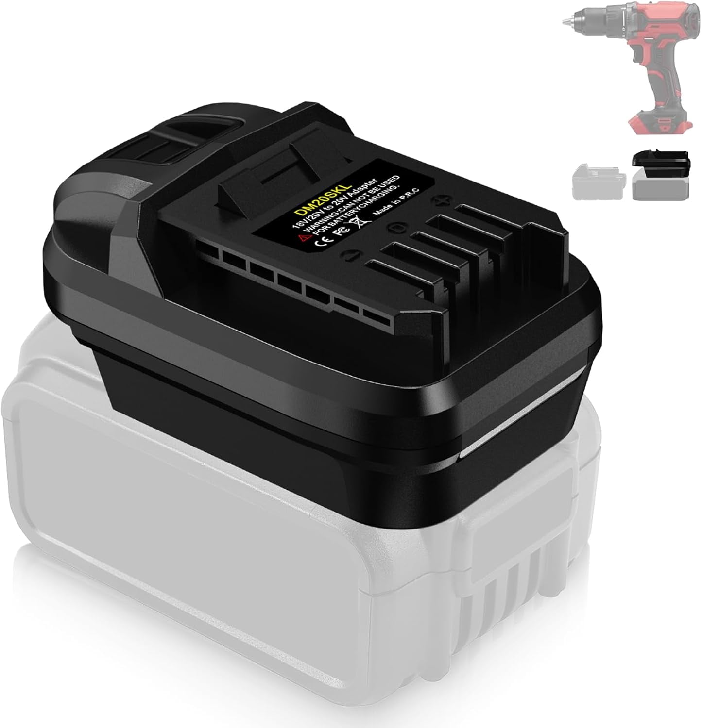 for SKIL-PWR CORE 20 20V Battery Adapter,Adaptor for Mil*wau*kee M18 18V for De*walt 20V Battery Converter to for SKIL-PWR CORE 20 20V Li-ion Battery,for SKIL PWR CORE 20 20V Cordless Power Tools
