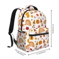 thumbnail image 2 of Fotbe Fall Gnomes Harvest Pattern Casual Backpack for School, Travel, and Outdoor Activities - Durable, Lightweight, and Comfortable, 2 of 5