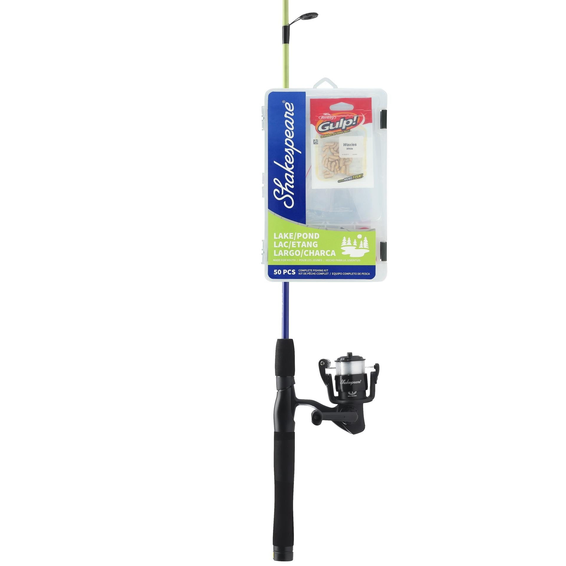Shakespeare Catch More Fish Lake/Pond Spinning Reel and Fishing Rod Combo