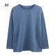 thumbnail image 1 of Camiseta de mujer Jumpingount blusa suelta Manga larga color azul M, 1 of 7