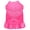 Bright Pink, variant on Pet Dog Cat Dress Rhinestone, "Clear Paw"