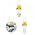 thumbnail image 2 of Metal Sunflowers Wind Chimes, Sunflowers Hanging Porch Garden Decoration, Metal Outdoor Hanging Pendant Ornaments Wind Bells for Garden Yard Decor, 2 of 6
