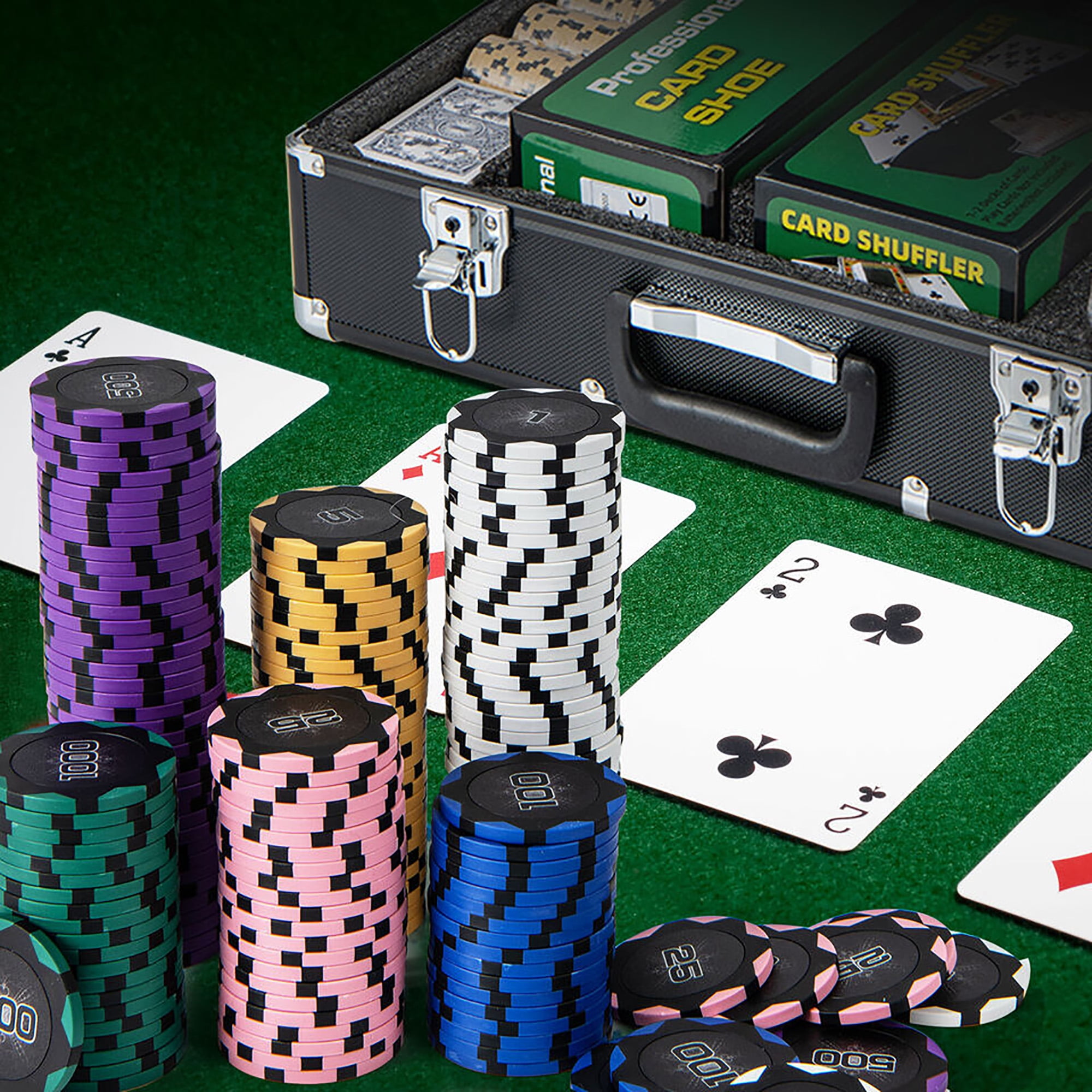 Free Shipping! Gymax 600-Piece Poker Chip Set 14 Gram Free Shipping! Gymax 600-Piece Poker Chip Set 14 Gram