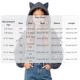 thumbnail image 2 of Girls Trendy Cropped Hoodie Long Sleeve Casual Regular Fit Cute Kids Pullover Sweatshirt Dark Gray 7-8 Years, 2 of 5