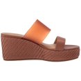 thumbnail image 2 of Lucky Brand Brindia Latte Sumac Strappy Slip On Platform Wedge Fashion Sandals (Latte Sumac, 11), 2 of 5