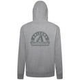 thumbnail image 3 of Men's Levelwear Heather Gray Arizona Diamondbacks Podium Chenille Logo Full-Zip Hoodie, 3 of 3
