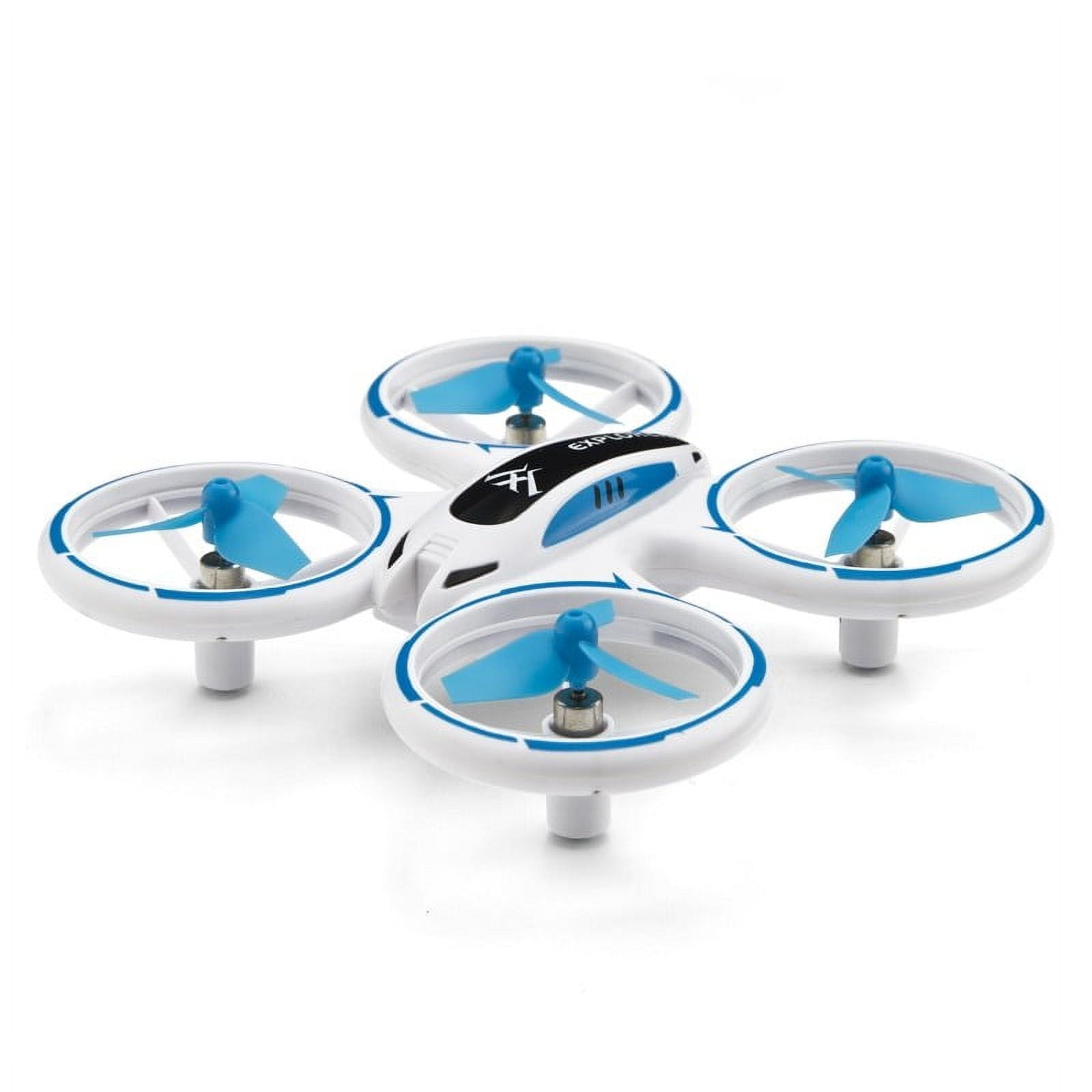 The Drone Zone Mini LED Voyager Explorer Quadcopter Night Flyer For Beginners - Blue
