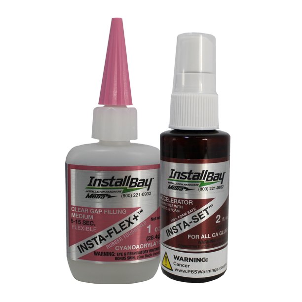 Install Bay InstaFlex Glue + 1oz + InstaSet 2 oz. Curing Accelerator