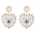 thumbnail image 2 of Pendientes, Pendientes de aleación de moda Pendientes de perlas tachonados con diamantes Pendientes de diamantes Rendimiento comprobado, 2 of 14