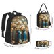 thumbnail image 2 of Balery Rustic Daisy Mason Jars Mochila escolar 3 en 1 para niños: mochila resistente con lonchera térmica y estuche para lápices. Mochila escolar para niños y niñas., 2 of 7