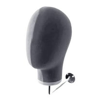 Stgfyxgs Wall Mount Mannequin Head Hat Display Stand for Home Store Hat Making Hairpieces Grey