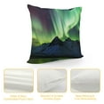 thumbnail image 4 of Nawypu  Decorative Cozy Soft Luxury Throw Pillowcase Covers,Blue Green Aurora Iceland Northern Square Zipper Cushion Case for Couch Auto Bedroom, 4 of 5