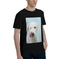 thumbnail image 2 of Bingfone Puppy Licks Nose Men'S Loose Fit Short-Sleeve Pocket T-Shirt, 2 of 7