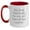 White/Red, variant on Funny Great Dane Dog Lover Gifts from Friends to Family, 'My Great Dane Thinks I'm Cool, And That's All That Matters.' Two Tone Coffee Mug for Birthday