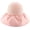Pink, variant on Women Sun Hat Wide Brim Floppy Bucket Hat Fashion Visor Summer Beach Hat Vocation Travel Foldable Cap Bowknot