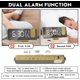 thumbnail image 5 of Alarm Clock with Ceiling Projection, 180 Rotating Digital Projector Alarm Clock Digital LED Alarm Clock, Morning Alarm Clock with Dual Alarms, USB Cha, 5 of 5