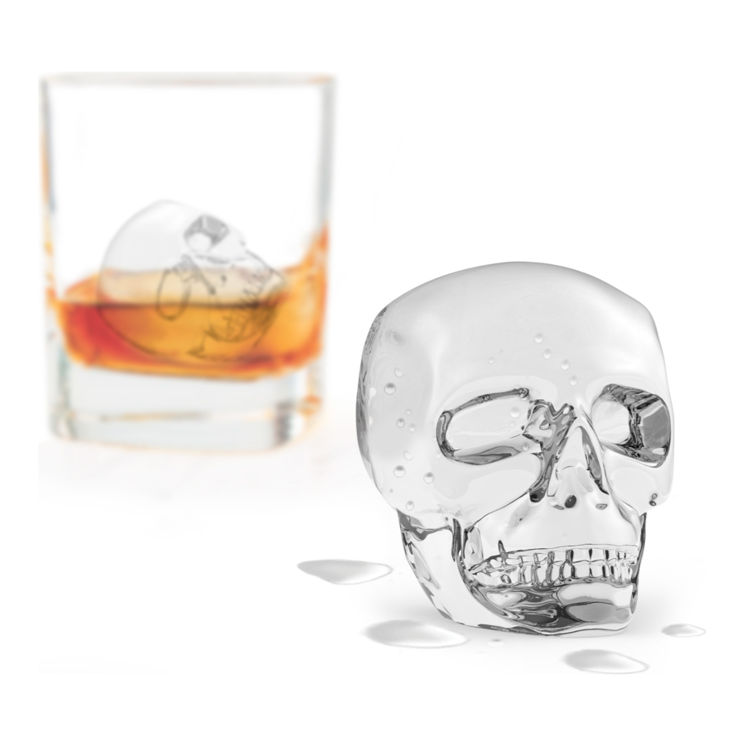 Tovolo Skull Ice Molds (Set of 2, Charcoal)