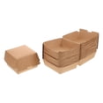 thumbnail image 2 of Burger Boxes Kraft Paper Light Brown For Sandwiches Burgers 30Pcs, 2 of 8