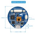 thumbnail image 3 of Tablero De Mcu Tablero Mcu Rp2040 De 1,28 Pulgadas, 6 Pines Gpio Para Raspberry Pi (Rp2040-Touch-Lcd-1.28) WDOplteas Para estrenar, 3 of 3