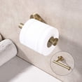 thumbnail image 5 of Gold Toilet Paper Holder Round Wall Mounted Paper Roll Dispenser Bathroom 5", 5 of 5