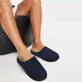 thumbnail image 6 of Men's Cozy Slippers Two-Tone Indoor Outdoor House Shoes, Mens Memory Foam House Slippers for Men with Fuzzy Plush Lining Indoor, 6 of 7