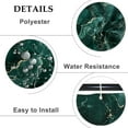 thumbnail image 5 of Baocicoo Luxury Gold Green Marble Shower Curtain Set Gold Crack Modern Minimalism Bath Curtain Decorative for Hostel Hotel Bathtub Fabric Waterproof Curtain for Bathroom with Hooks 36x72 Inches, 5 of 6