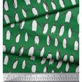 thumbnail image 3 of Soimoi Green Moss Georgette Fabric Penguin Ocean Print Sewing Fabric Yard 42 Inch Wide, 3 of 3