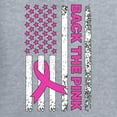 thumbnail image 6 of Wild Bobby Back the Pink American Flag Breast Cancer Awareness Women Graphic Long Sleeve Tee, Heather Grey, X-Large, 6 of 6