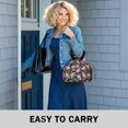 thumbnail image 6 of Pioneer Flower Floral Print Pattern Drawstring Lunch Bag Women - Drawstring Lunch Bag Insulated for Work Office - Stain-Resistant Large Lunchbags for Women with Multi-Pockets, 6 of 6