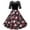 Red 3, variant on BLTIBY 2024 Women's Christmas Dress Printed Xmas Pleated Swing Dresses Sleeveless Round Neck Lace Cocktail Prom Party Dress Fashion Outfits Black M