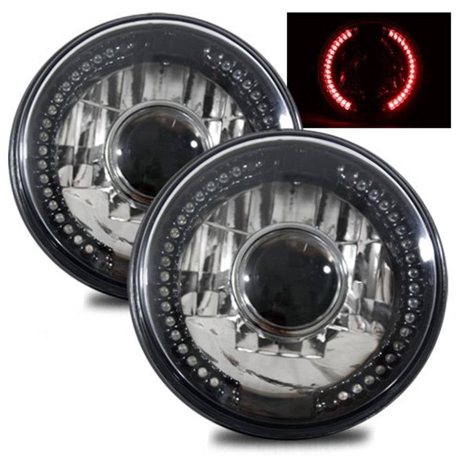 1969-1983 Fiat 124 7" H6024 H6014 H6015 Round Semi-Sealed Beam ...