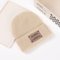 thumbnail image 4 of Gorro de invierno para mujer, gorro de lana para mujer, gorro de punto retro cálido para todo tipo de climas, gorro frío, gorro pequeño y grueso con aspecto de cara, 4 of 6