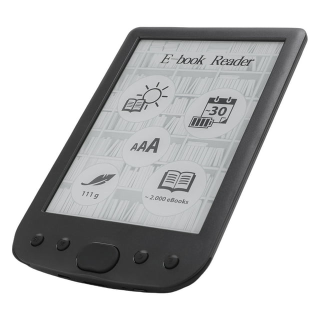 Lecteur de Livre Électronique, Lecteur de Papier à Écran Encre de 6 Pouces, Lecteur de Livre Électronique Portable avec Étui de Protection