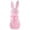 pink, variant on Easter Flocked Bunny Figurines 8 Inch, Large Tabletop Decoration with Bow, Blue Adorable Spring Tabletop Ornaments for Home Living Room Patio or Holiday Display