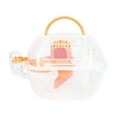 thumbnail image 5 of oshhni Hamster Carry Case Cage Pet Outgoing Cage for Dwarf Hamster Outdoor Squirrel Orange, 5 of 9